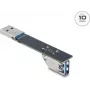Adapter przejściowy USB Type-A DELOCK 67422, Type-A na Type-A, czarny