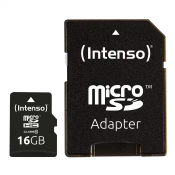 PAMIĘĆ MICRO SDHC 16GB C10/Z/ADAPTEREM 3413470 INTENSO