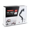 Uchwyt do monitora MACLEAN MC-860, montaż na biurko, do ekranów 27 cali (68,6 cm), VESA 75x75–100x100, maks. obciążenie 8 kg, czarny