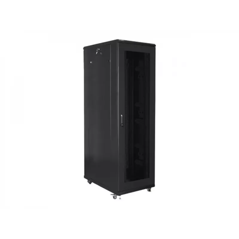 Szafa stojąca LANBERG FF01-8042-23B 42U 19 cali 800×1000 mm Czarna, udźwig 121 kg