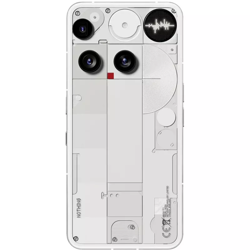 Nothing Phone (3) Biały - Smartfon 5G - Dual-SIM - RAM 12 GB / Pamięć wewnętrzna 256 GB - Wyświetlacz OLED - 6,67 cala (A10000023)