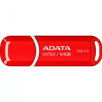 Pamięć USB ADATA DashDrive UV150 64 GB, USB Type-A 3.2 Gen 1, czerwony, konstrukcja z zatyczką