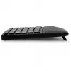 Kensington ProFit Ergo Wireless klawiatura FR, Full-size (100%), Wired & Wireless, RF Wireless + USB, AZERTY, Czarny