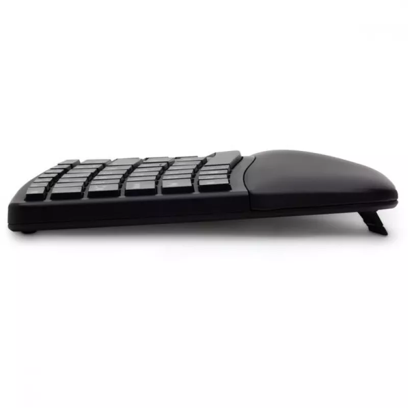 Kensington ProFit Ergo Wireless klawiatura FR, Full-size (100%), Wired & Wireless, RF Wireless + USB, AZERTY, Czarny