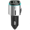 Nadajnik FM 4smarts 456201 Gniazdo zapalniczki Czarny Srebrny AM FM Bluetooth