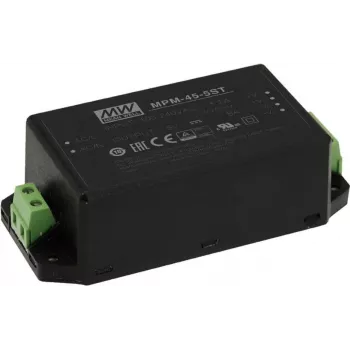 MEAN WELL MPM-45-15 szt. Zasilacz i przetwornica napięcia wewnętrzny 45 W czarny (MPM-45-15 szt.)