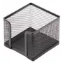 Pudełko na papier listowy Forpus, 9,5x9,5 cm, czarne, perforowany metal 1005-008