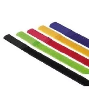 Hama 00020535 opaska zaciskowa Nylon Czarny, Niebieski, Zielony, Czerwony, Żółty 5 szt.