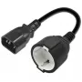 Zasilacz przejściowy QOLTEC 53906 IEC 320 C14 na SCHUKO 16A 250V
