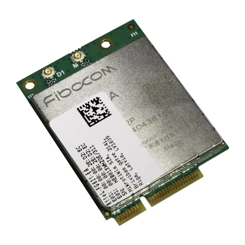 Mikrotik R11eL-FG621-EA Wewnętrzny Modem Mini PCI Express Przewodowy Zielony