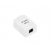 Puszka natynkowa LANBERG RJ-45 OU6-0001-W, Kat.6, biała