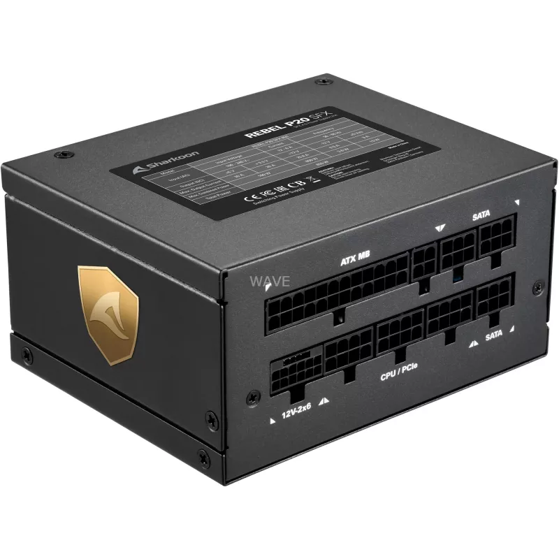 Zasilacz Sharkoon Rebel P20 SFX 850 W 24-pin ATX Czarny