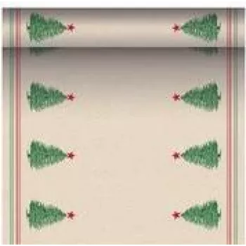 PAPSTAR bieżnik Christmastree with Star 89780 Wielokolorowy 40,0 cm x 3,0 m (89780)