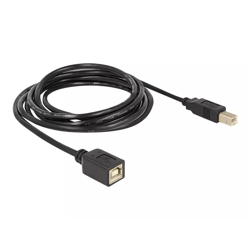 Kabel USB DeLOCK USB2.0-B 2 m USB B Czarny