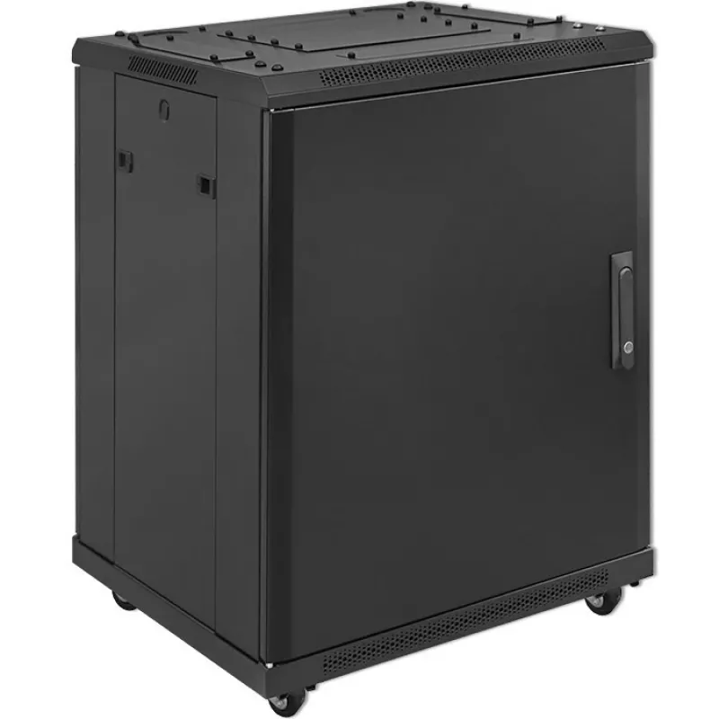 Szafa rack QOLTEC 54518 19 cali 15U — obudowa stalowa 19-calowa