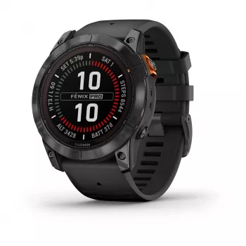Garmin fēnix 7X Pro 3,56 cm (1.4 inch) MIP 51 mm cyfrowy 280 x 280 pikseli ekran dotykowy szary Wi-Fi GPS (satelitarny)