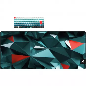 Klawiatura Sharkoon SKILLER SGK50 S3 Design Bundle D1 szaro-zielona czerwona — przewodowa klawiatura gamingowa, kompaktowy układ