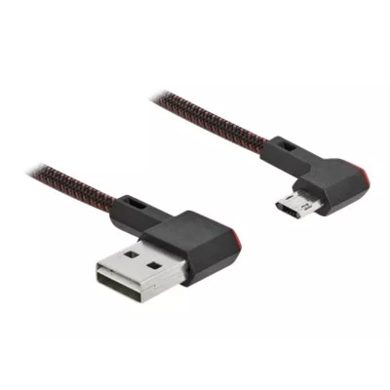 Kabel USB DeLOCK EASY-USB 2.0 Typu-A na Micro-B Męski 0.5 m Czarny