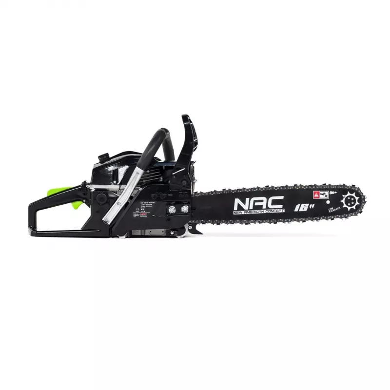 Piła łańcuchowa spalinowa NAC CST45-40-02AC, 45 cm³, 1,9 kW (maks. 2,4 kW), prowadnica 40 cm, 66 ogniw, łańcuch 1,5 mm