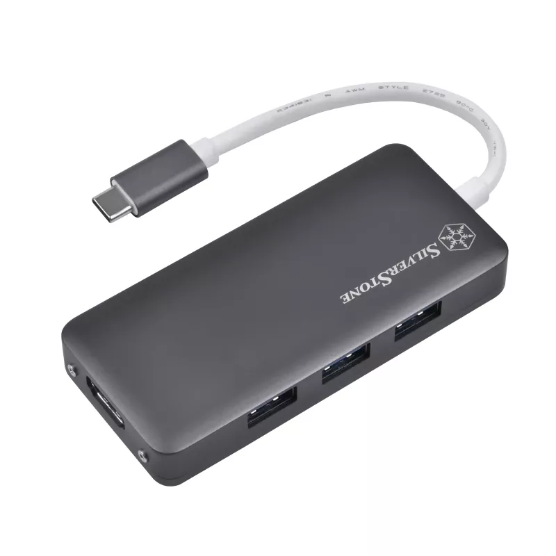 SilverStone SST-EP14C - USB 3.1 Type-C Gen1 na HDMI, 3x USB 3.1 Gen 1 Type-A, 1x USB 3.1 Gen 1 Type-C (ładowanie PD 2.0) (SST-EP14C)