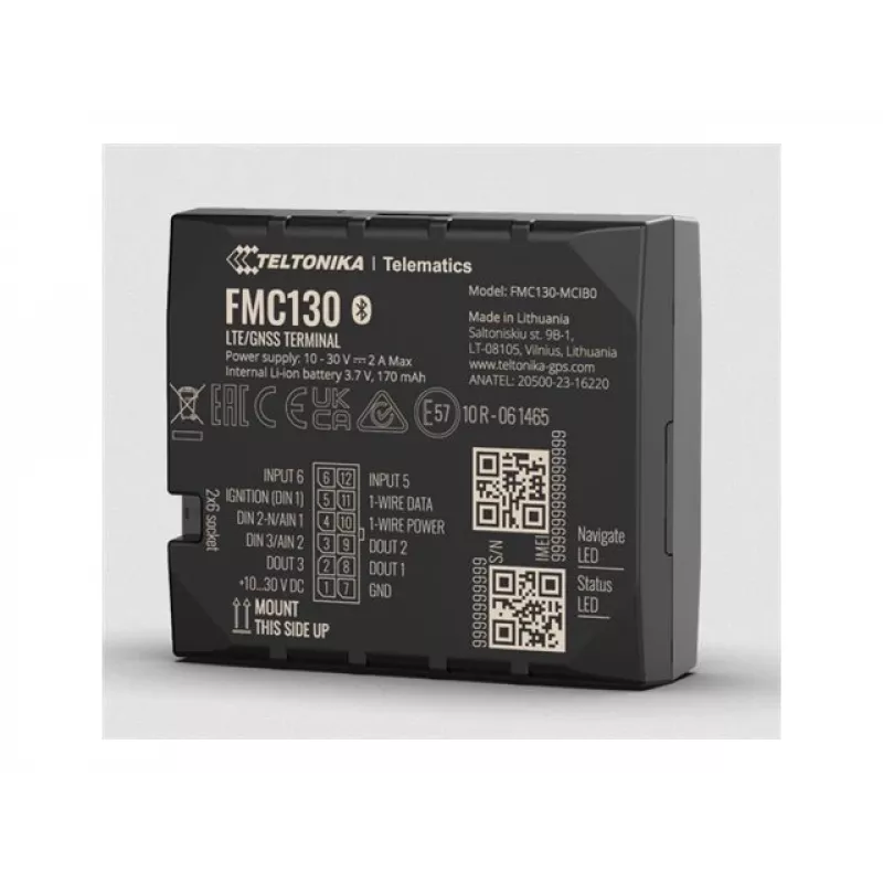 Lokalizator GPS Teltonika FMC130 Samochodowy Czarny 2,4 GHz Wi-Fi 802.11b/g/n