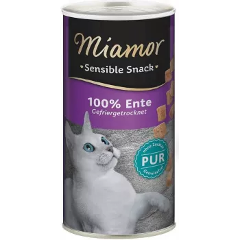 Mokra karma dla kota Miamor Sensible Snack 30 g — Monobiałkowa z kaczką, Białko 80%, Tłuszcz 9%
