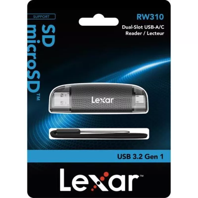 Czytnik kart Lexar LRW310X-BNBNG USB 2.0 Type-A/Type-C Czarny