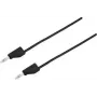 VOLTCRAFT Przewód pomiarowy [Wtyk 4 mm - Wtyk 4 mm] 0,25 m Czarny MSB-300 (MSB-300-0.25-SW)