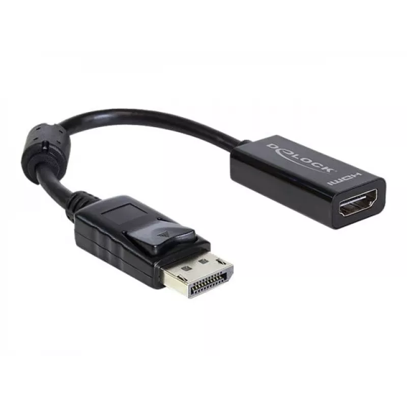 Przejściówka do kabla wideo DeLOCK 61849 0,125 m DisplayPort na HDMI