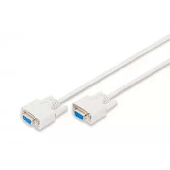 Kabel połączeniowy szeregowy Digitus [1x gniazdo D-SUB 9-stykowe - 1x gniazdo D-SUB 9-stykowe] 2,00 m Beżowy (AK-610106-020-E)