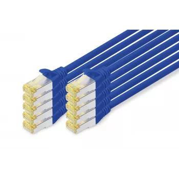 Kabel sieciowy Digitus CAT 6A S/FTP RJ-45 1 m niebieski