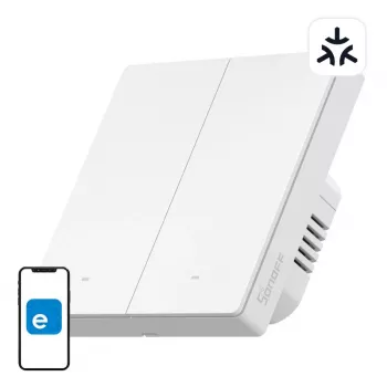 SONOFF M5-2C-86W WiFi Matter inteligentny włącznik ścienny (2-kanałowy)