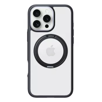 Etui ochronne Torras Ostand R Fusion na iPhone 16 Pro — czarne