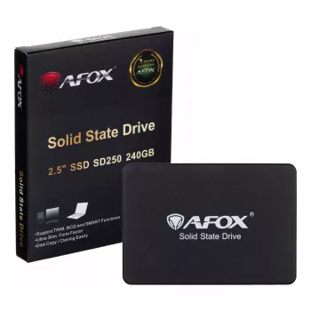 SSD 2.5 cala AFOX SD250-240GN 240 GB SATA III TLC, 555/510 MB/s, 75k/70k IOPS