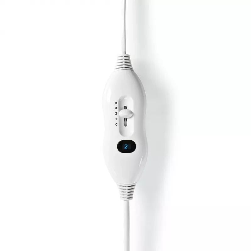 Nedis PEBL120CWT1 pojedyncza elektryczna podkładka pod prześcieradło, 150 x 80 cm
