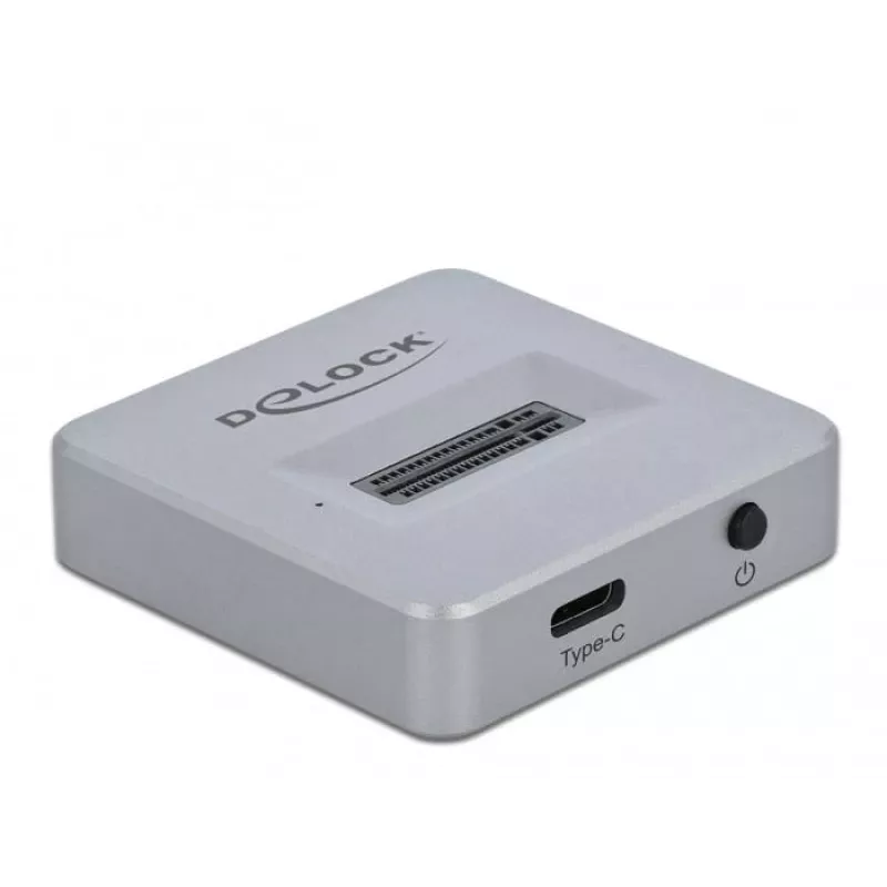 Delock M.2 Docking Station - Schnittstellenadapter - M.2 NVMe Card - USB 3.2 (Gen 2) - Silber