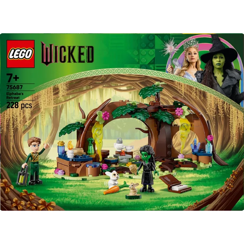 LEGO zestaw Kryjówka Elfaby 75687 — zestaw do zabawy z 3 minifigurkami