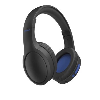 Słuchawki/zestaw słuchawkowy Hama 00184160 Przewodowy i bezprzewodowy Nagłowny Połączenia/Muzyka USB Type-C Bluetooth Czarny, niebieski