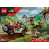 Zestaw konstrukcyjny LEGO Jurassic World 76972 Ucieczka raptora w terenie, 285 szt., 2 minifigurki, wiek 6+