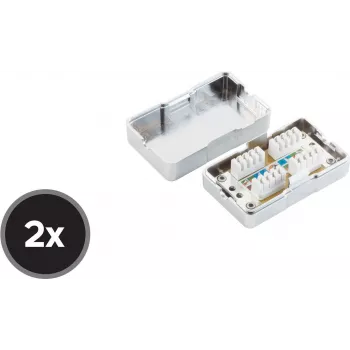 shiverpeaks BS75001-SET2 Cat6 sieciowe gniazdo ścienne