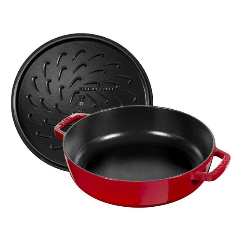 Staub Pieczeń Chistera 28cm okrągła czerwona wiśnia 40511-474-0 405114740 (40511-474-0)