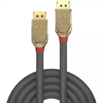 Kabel Lindy DisplayPort 1.2 5 m, Gold Line, 5 m, DisplayPort, DisplayPort, Męski, Męski, 4096 x 2160 pikseli