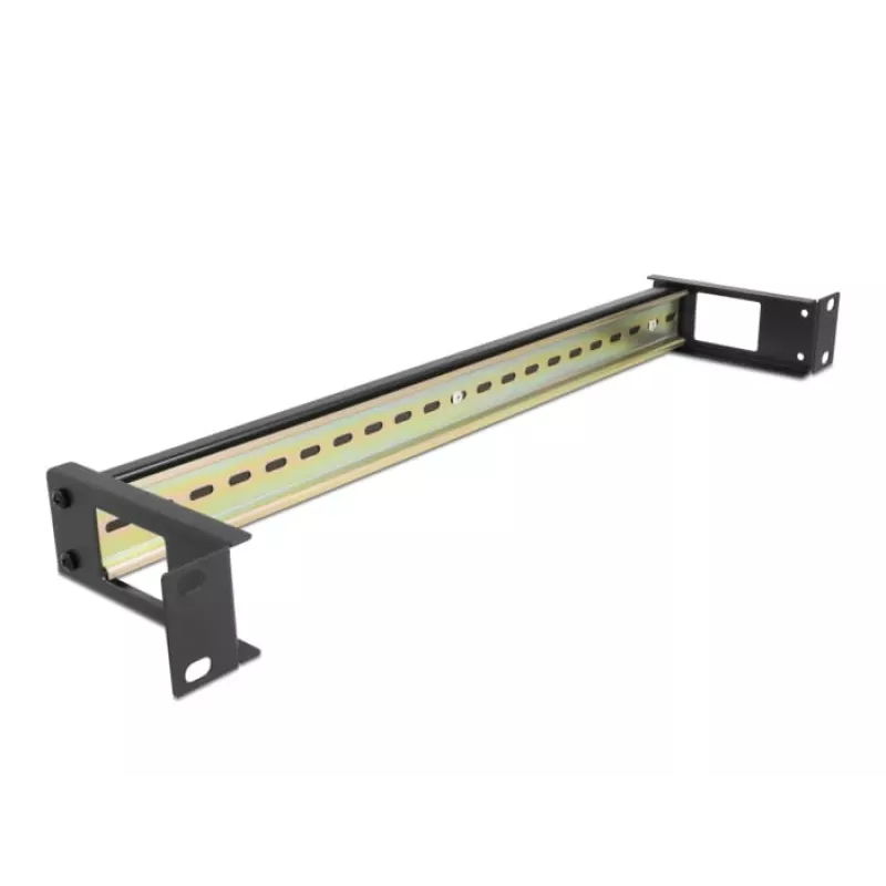 Panel na szynę DIN DeLOCK 67031 Czarny Metal 19 cali 482,6 mm