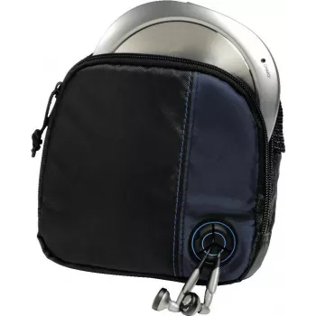 Torba Hama na odtwarzacz CD i 3 płyty CD, czarno-niebieska, Czarny, Nylon