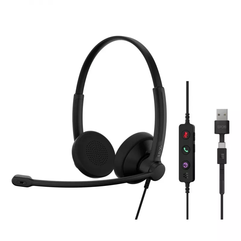 Zestaw słuchawkowy EPOS IMPACT 100 MS Stereo USB-C+A
