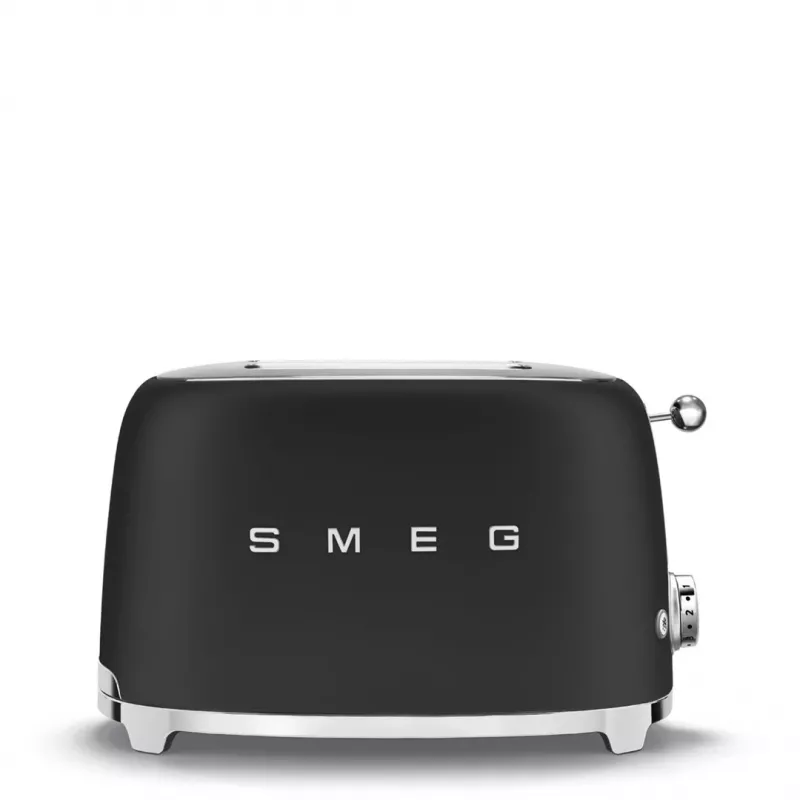 Toster Smeg 50's Style TSF01BLMEU na 2 kromki czarny stal nierdzewna