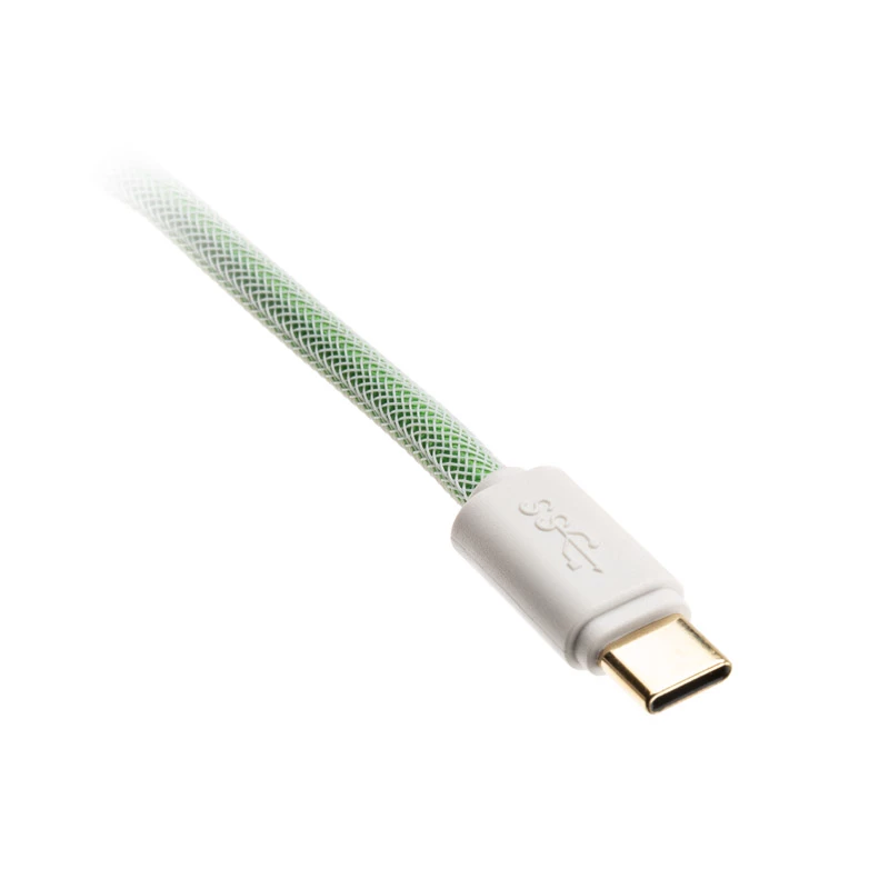 Kabel USB Ducky Premicord 1,8 m USB A USB C Niebieski Zielony