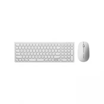 Alogic Echelon Compact USB-C BT klawiatura German+ mysz biały - Klawiatura - USB typu C - Klawiatura - USB typu C