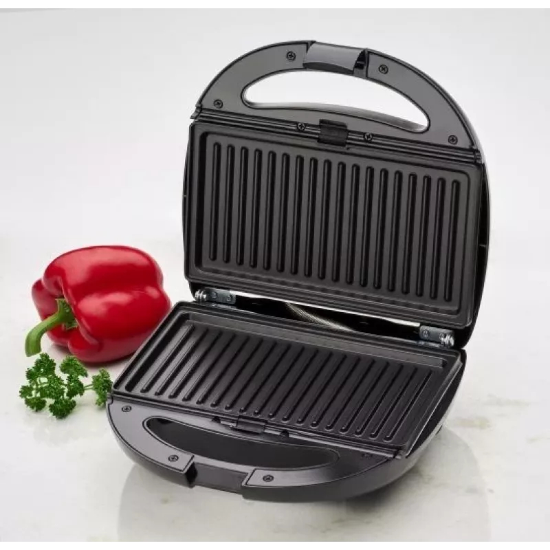 Clatronic ST/WA 3670 opiekacz do kanapek 800 W Czarny, stal nierdzewna