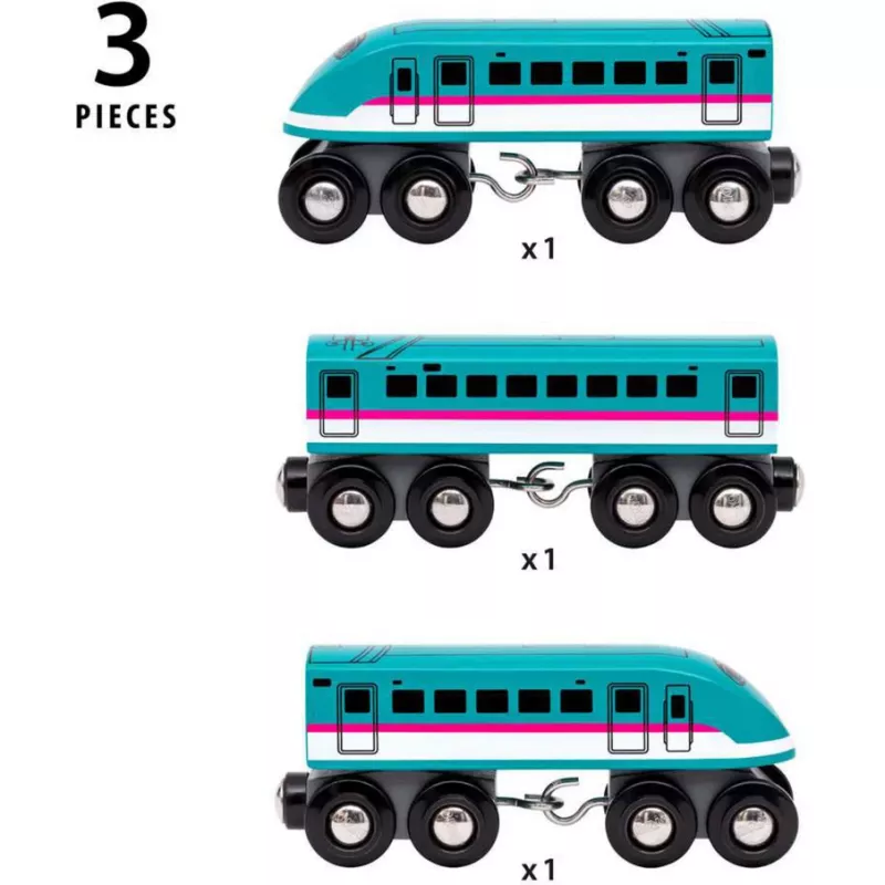 Pojazd kolejowy Ravensburger BRIO World Trains of the World Shinkansen E5 Hayabusa
